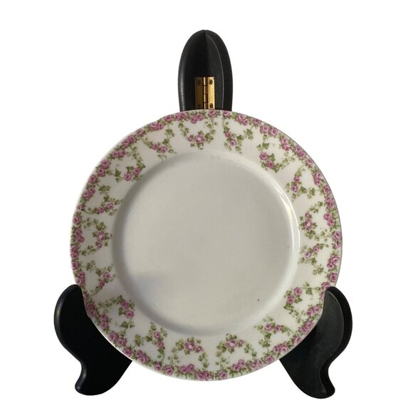 Vienna Austria Pink Rose China Salad Plate approx.7.5in Round Vintage - Picture 1 of 9